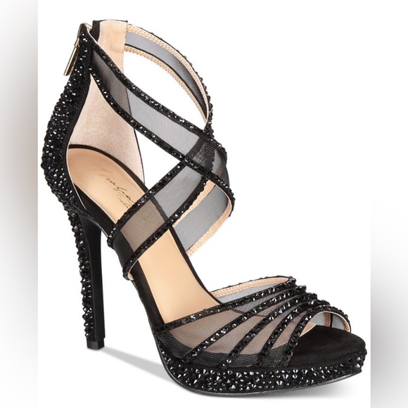 Thalia Sodi Ceara Platform Evening Sandals with Rhinestone Embellishments - Picture 1 of 9